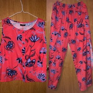 Zingara crop top and pants